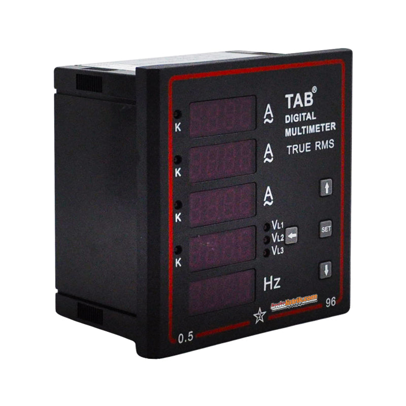 TAB Digital Multi meter 96x96 VAF 3phase