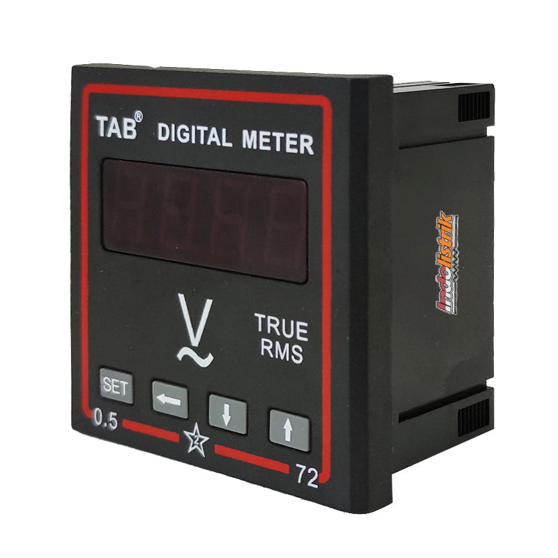 TAB Digital Voltmeter 72x72 600VAC