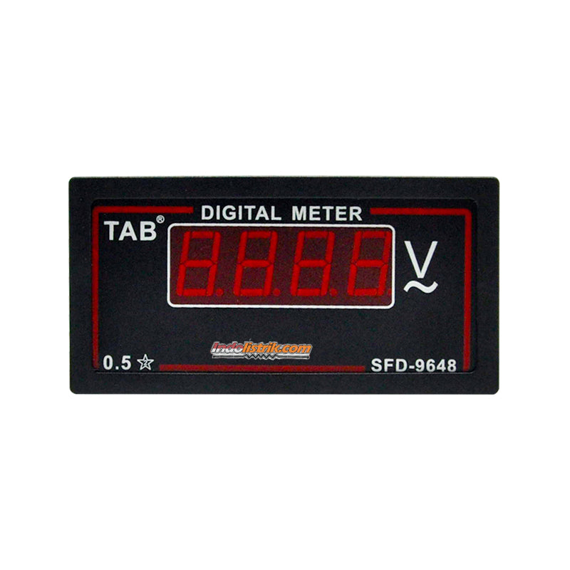 TAB Digital Voltmeter 96x48 600VAC