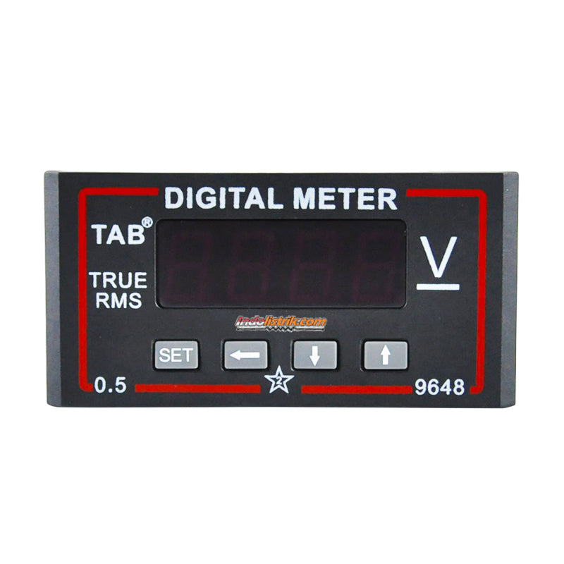 TAB Digital Voltmeter 96x48 600VDC