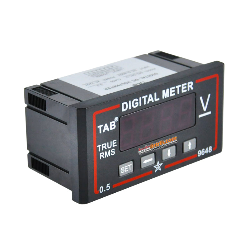 TAB Digital Voltmeter 96x48 600VDC