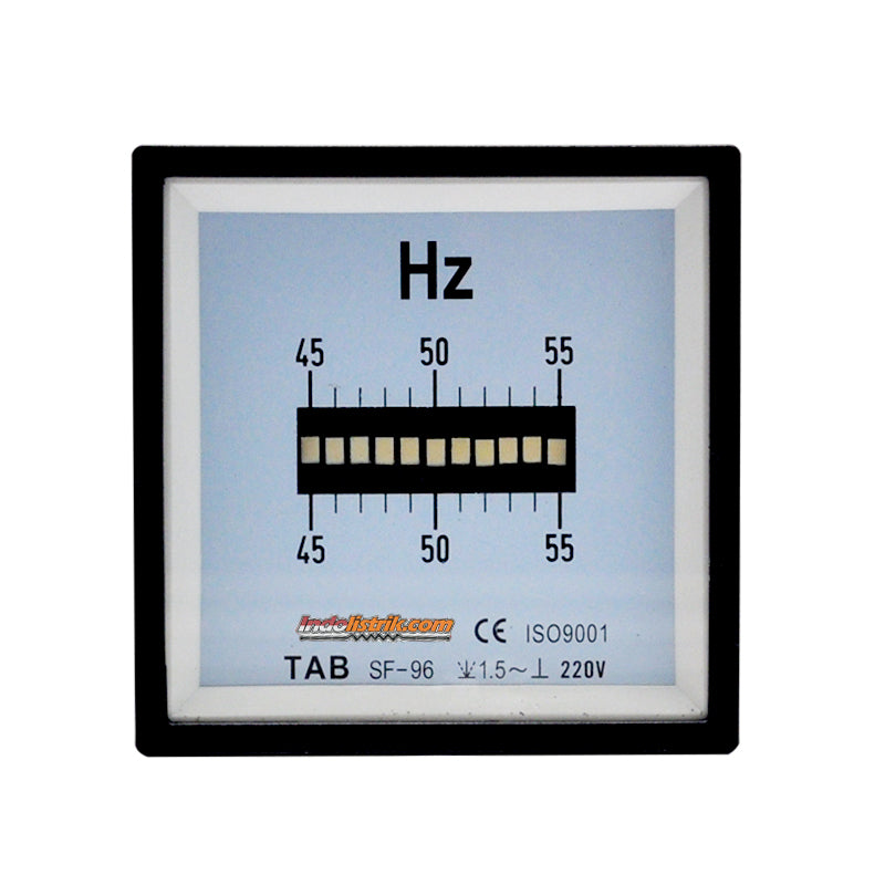 TAB Frekuensi Meter Analog Getar 96x96 45-55HZ