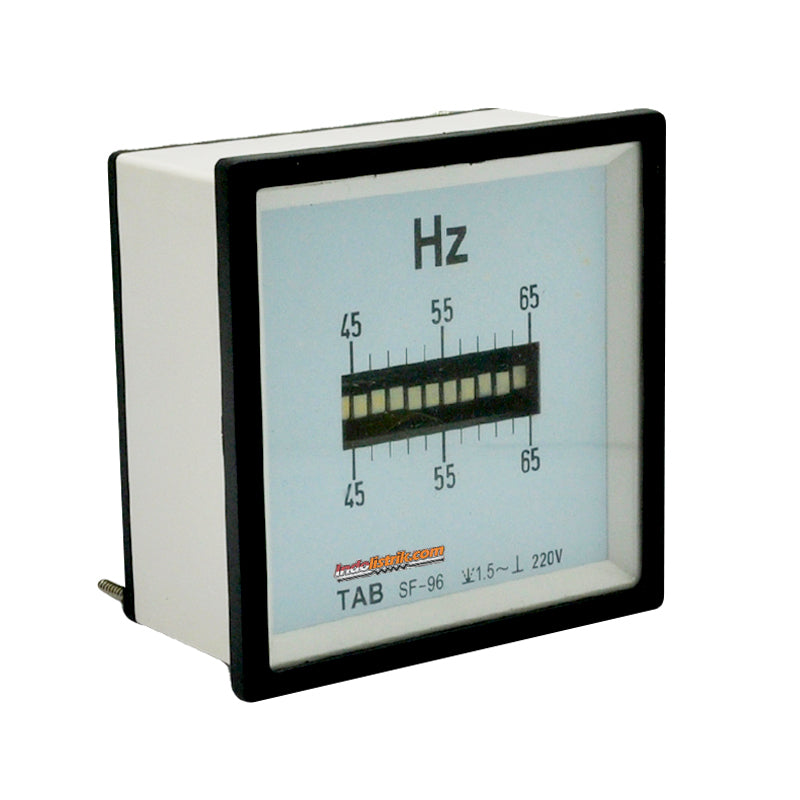 TAB Frekuensi Meter Analog Getar 96x96 45-65HZ