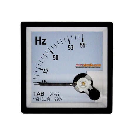 TAB Frekuensi Meter Analog Jarum 72x72 45-55HZ
