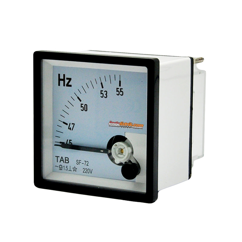 TAB Frekuensi Meter Analog Jarum 72x72 45-55HZ