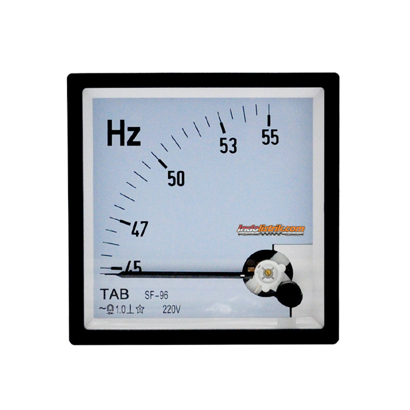 TAB Frekuensi Meter Analog Jarum 96x96 45-55HZ