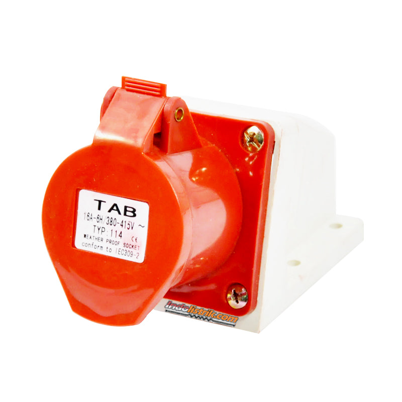 TAB Industrial Surface Mounting Socket CEE 114 (4P x 16 Ampere)