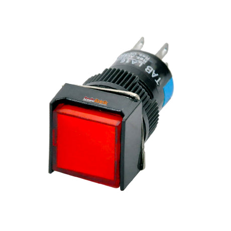 TAB Push Button 16mm LA16F-22S Kotak Merah