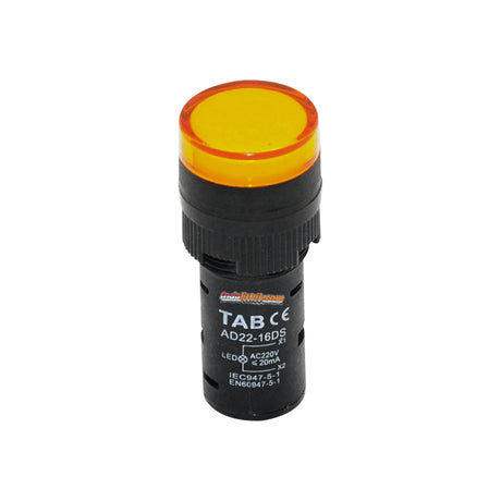 TAB Pilot Lamp LED 16mm AD22 16DS 220 VAC Kuning