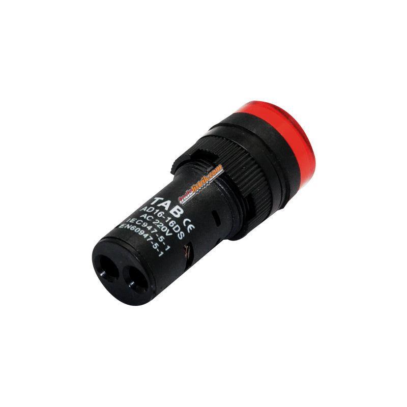 TAB Pilot Lamp LED 16mm AD22 16DS 220 VAC Merah