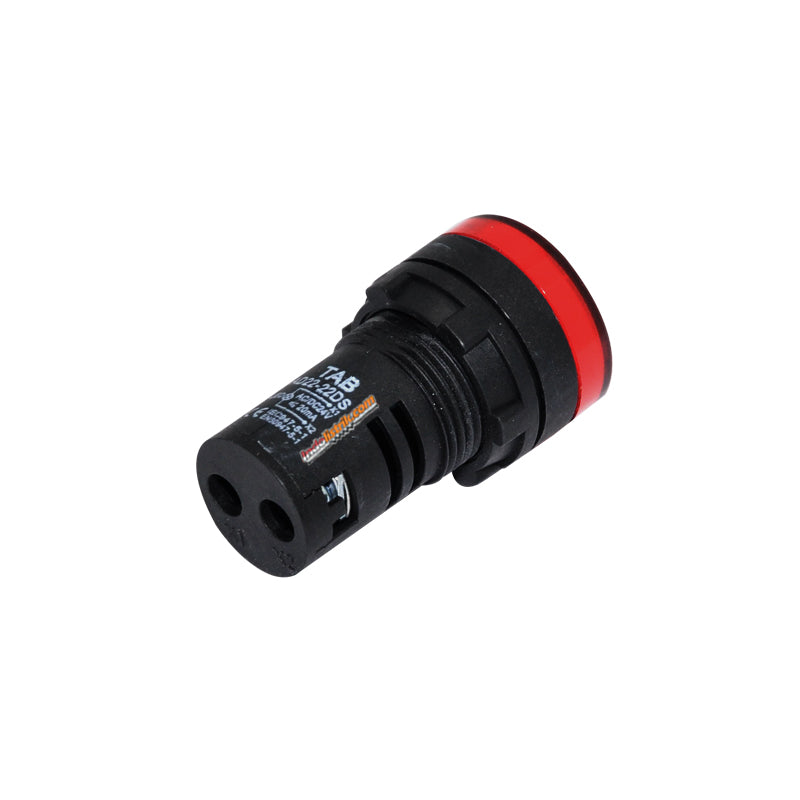 TAB Pilot Lamp LED 22mm AD22 22DS 24 VDC Merah
