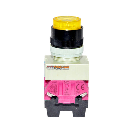 TAB Illuminated Push Button 220 VAC ALW29911EP Kuning