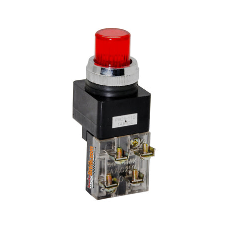 TAB Illuminated Push Button 220 VAC PB2511D Merah