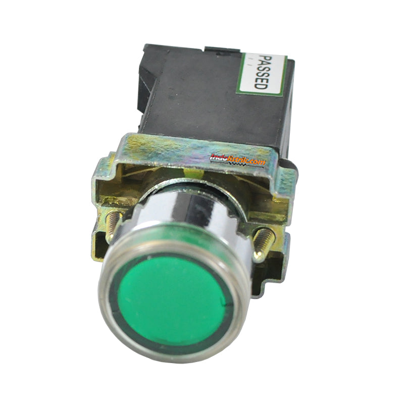 TAB Illuminated Push Button dengan Trafo 220 VAC LAY5-BW3341 Hijau