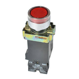 TAB Illuminated Push Button dengan Trafo 220 VAC LAY5-BW3442 Merah