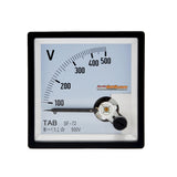 TAB Voltmeter Analog Analog 72x72 500V