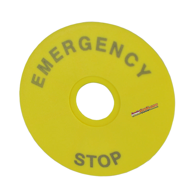 TAB Warning Circle Plate 90 mm