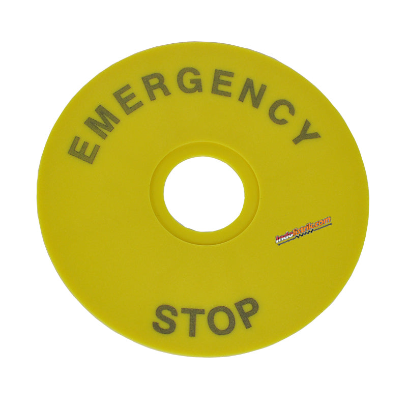 TAB Warning Circle Plate 90 mm