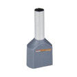 TSS Twin End Insulated Ferrules TE 2510mm Abu-abu