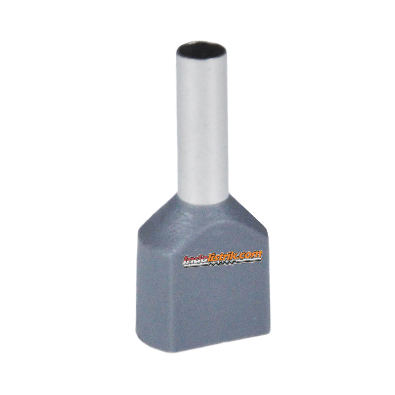 TSS Twin End Insulated Ferrules TE 2510mm Abu-abu