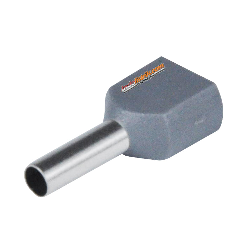 TSS Twin End Insulated Ferrules TE 2510mm Abu-abu